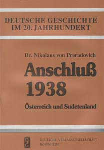 Anschluß 1938 – Österreich und Sudetenland