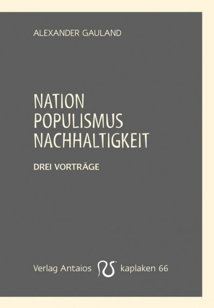 Nation, Populismus, Nachhaltigkeit